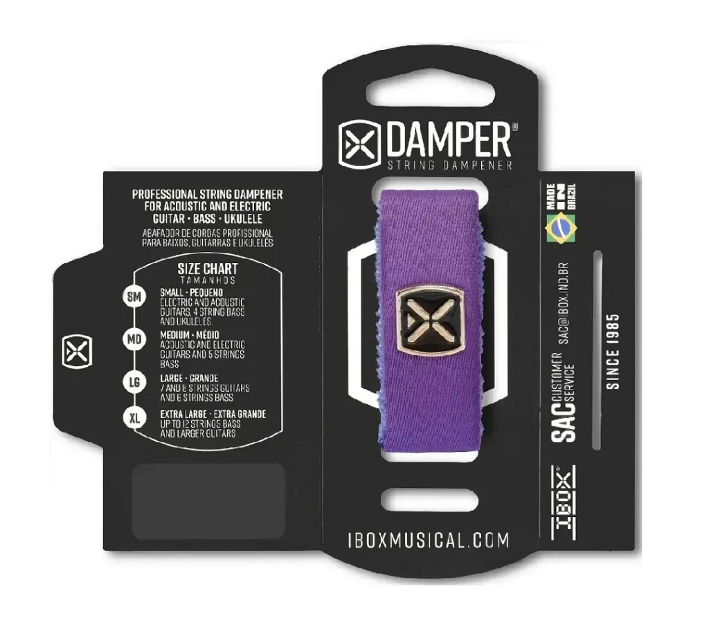 Глушитель струн для гитары IBOX DTMD22 средний, фиолетовый