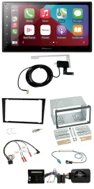 Автомагнитола для Opel Corsa C Pioneer 2DIN USB Bluetooth DAB черная