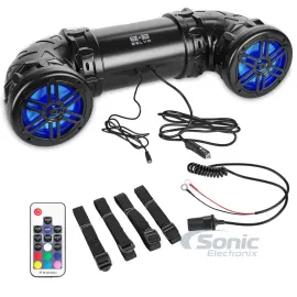 Belva BPS6RGB 400W Bluetooth 6.5" Water-Resistant Soundbar with RGB