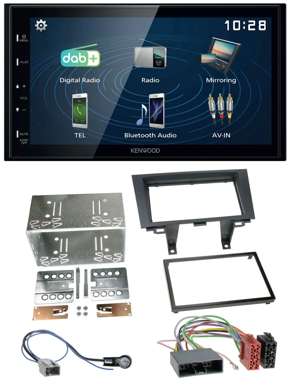 Kenwood 2DIN Bluetooth MP3 USB DAB Autoradio für Honda CR-V RE5/RE6/RE7 06-12