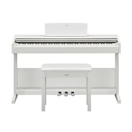 Yamaha Arius YDP-105 88-key Digital Piano with 3-pedal Unit and Bench (White)