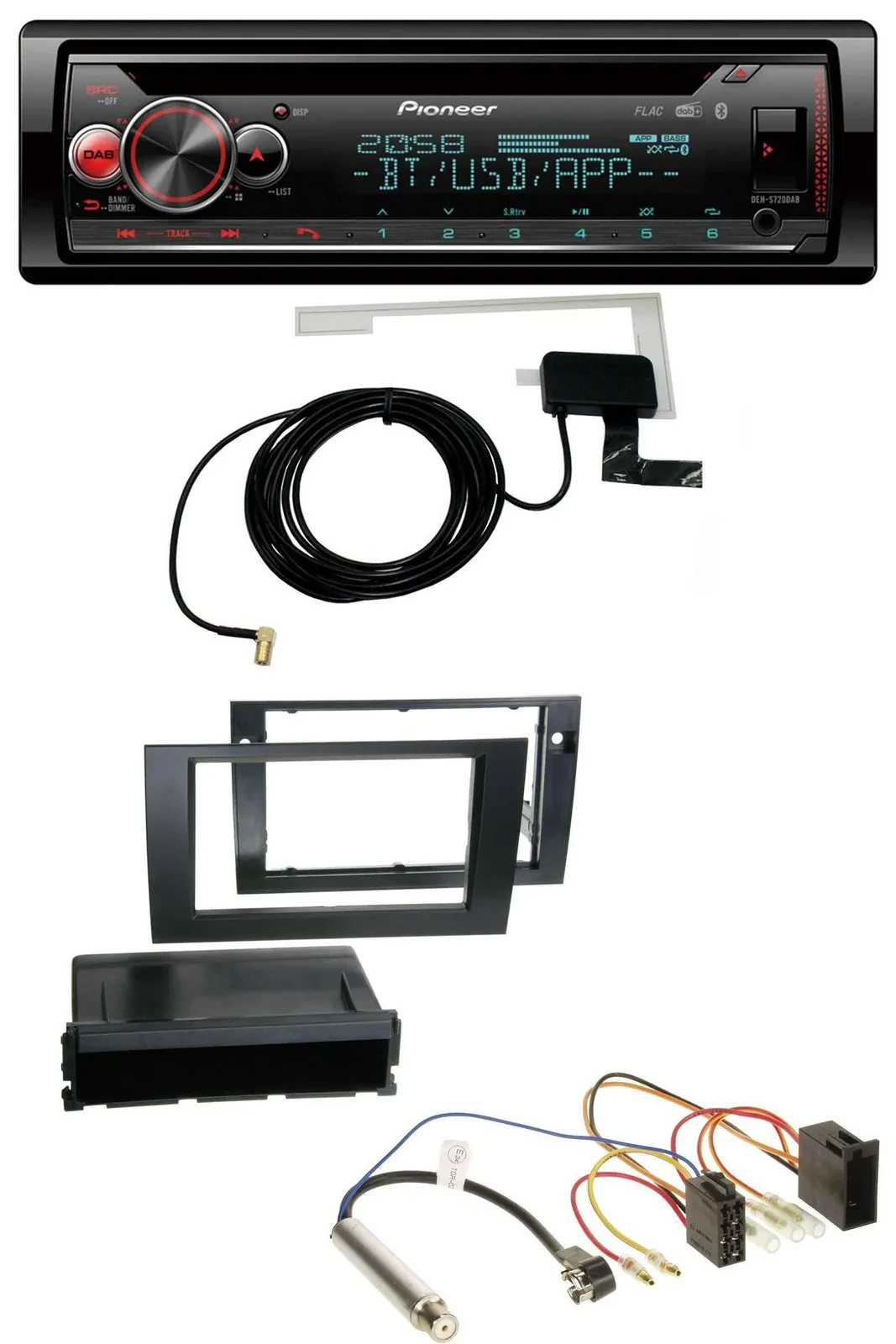 Pioneer DAB CD MP3 USB Bluetooth Autoradio für Audi A4 B6 B7 2001-2008 Symphony