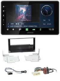 Kenwood MP3 Bluetooth USB DAB Autoradio für Nissan Micra (2013-2017) piano