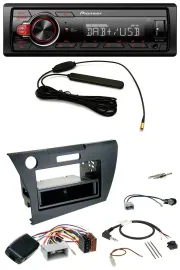 Pioneer MP3 DAB 1DIN Lenkrad USB Autoradio für Honda CR-Z 2010-2013