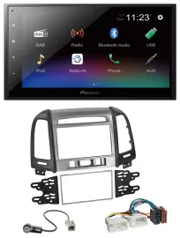 Pioneer USB Bluetooth DAB 2DIN MP3 Autoradio für Hyundai Santa Fe 3 Schalter 06-