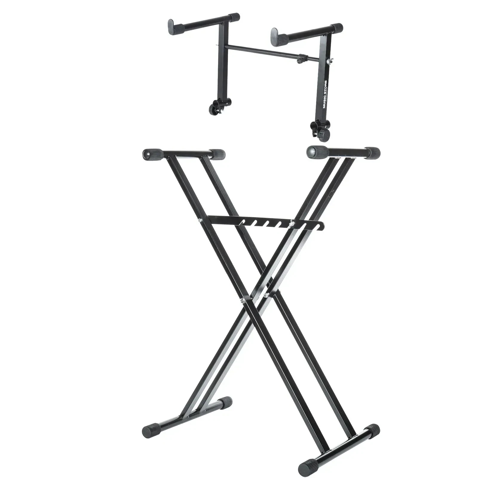 Höhenverstellbarer Keyboardständer Set, MUSIC STORE KB-4 A & KB-50, 2-teilig