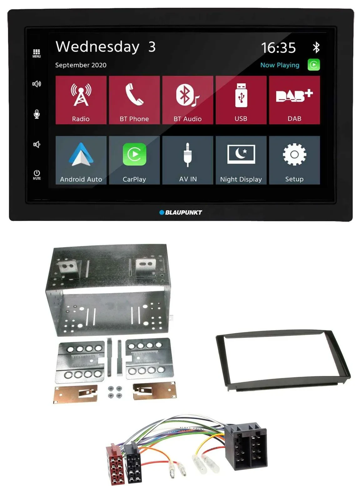 Blaupunkt 2DIN MP3 USB Bluetooth DAB Autoradio für Kia Ceed 01-09 proCeed 08-11