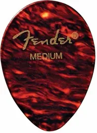 Fender 354 Classic Celluloid Guitar Picks - SHELL, MEDIUM - 12-Pack (1 Dozen)