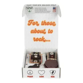 Souldier Gift Box Trio - Marigold Guitar Strap, Leather Cuff, and Keychain