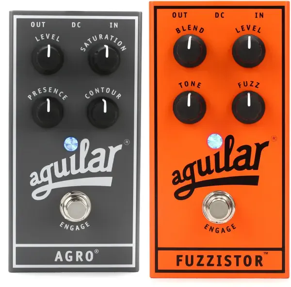 Педаль эффектов для бас-гитары Aguilar AGRO Bass Overdrive Pedal + Aguilar Fuzzistor Bass Fuzz