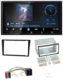 Kenwood Bluetooth 2DIN USB DAB MP3 Autoradio für Opel Combo C Vivaro Corsa C Ome