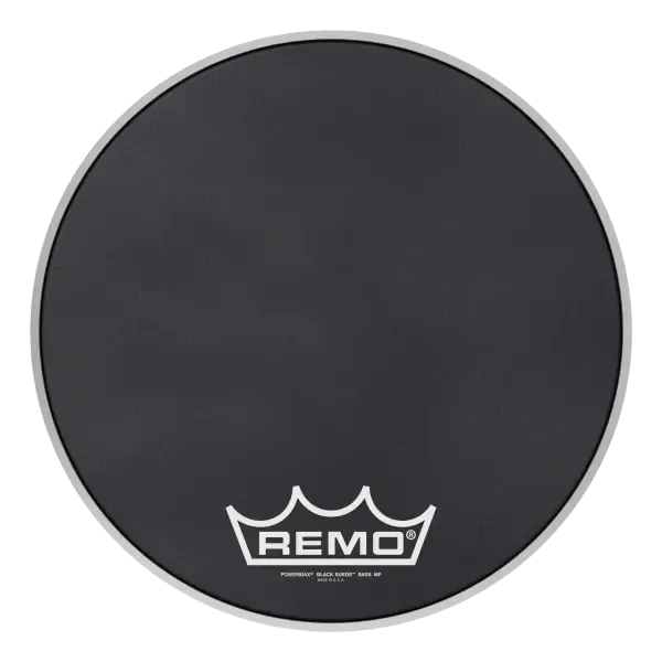 Пластик для барабана Remo 16" Powermax Black Suede Crimplock