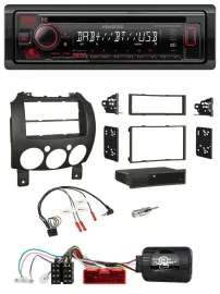 Автомагнитола Kenwood CD USB Bluetooth DAB для Mazda 2 (2007–2014)
