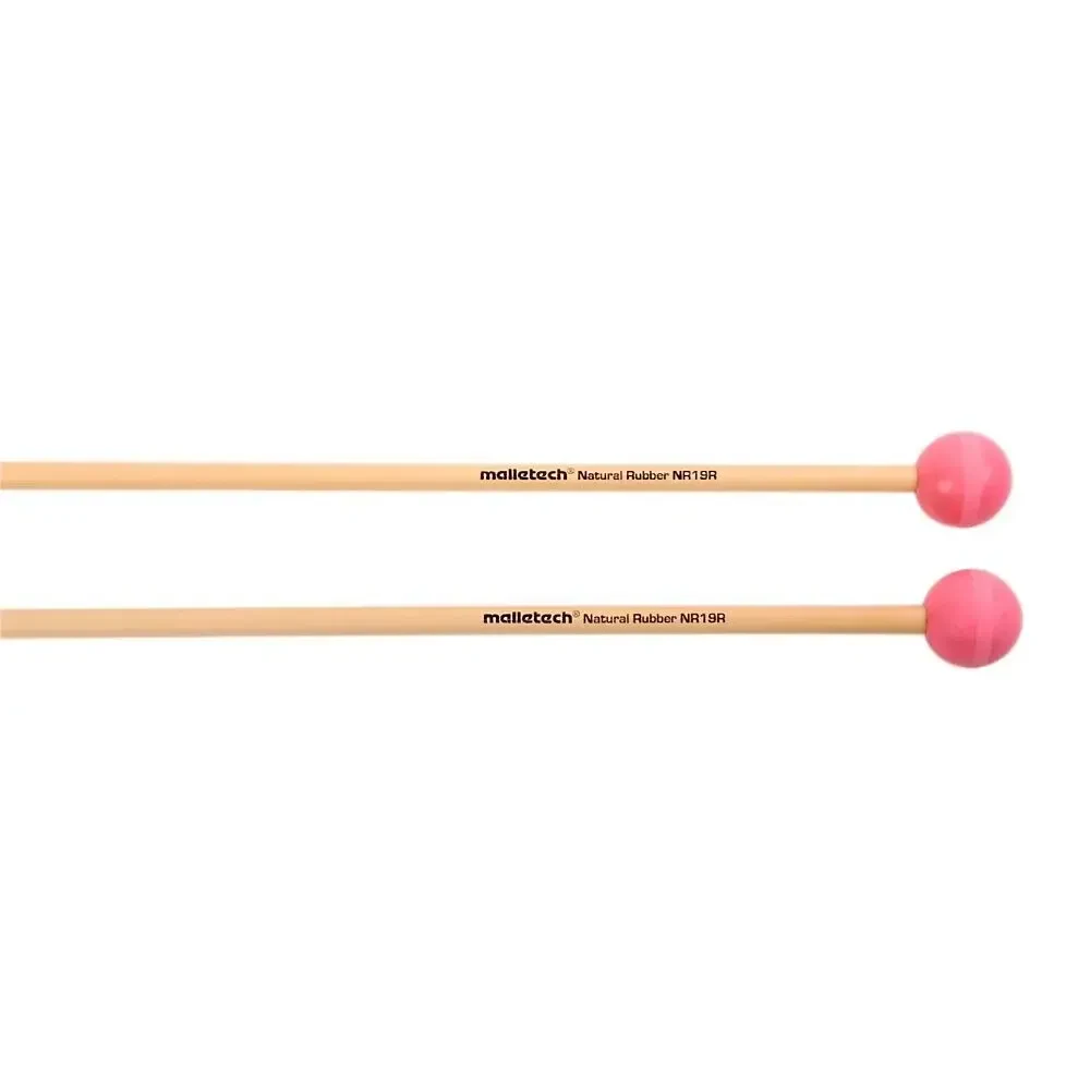 Маллеты для глюкофона Malletech Natural Rubber Rattan Mallet Pink