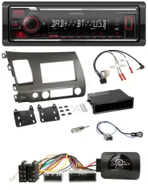 Kenwood Lenkrad Bluetooth USB DAB Autoradio für Honda Civic Hybrid 2006-2010 ant