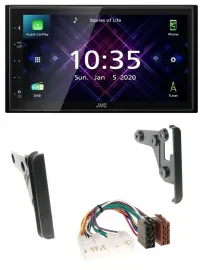 Автомагнитола JVC 2 DIN DAB Bluetooth USB для Toyota 4Runner 2003–2009 и Echo 2000–2005