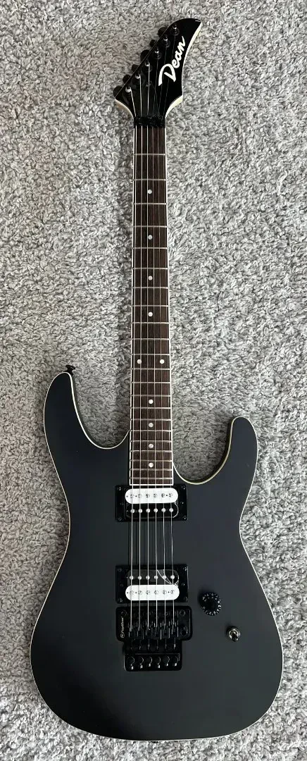 Б/У электрогитара Dean Guitars MDX F BKS Floyd Rose, черный (сатин)