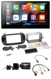 Pioneer DAB Bluetooth 2DIN USB Lenkrad Autoradio für Fiat 500 08-15 soft touch