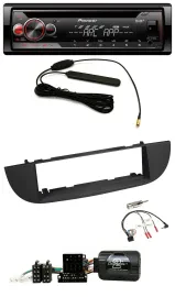 Pioneer CD USB Lenkrad DAB MP3 Autoradio für Fiat 500 ab 2007 schwarz