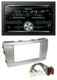 Pioneer Bluetooth MP3 DAB 2DIN USB CD Autoradio für Toyota Camry (2006-2011)