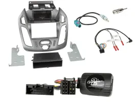 Einbauset Lenkradadapter DIN Autoradio für Ford Connect Transit 12-18 ohne Displ