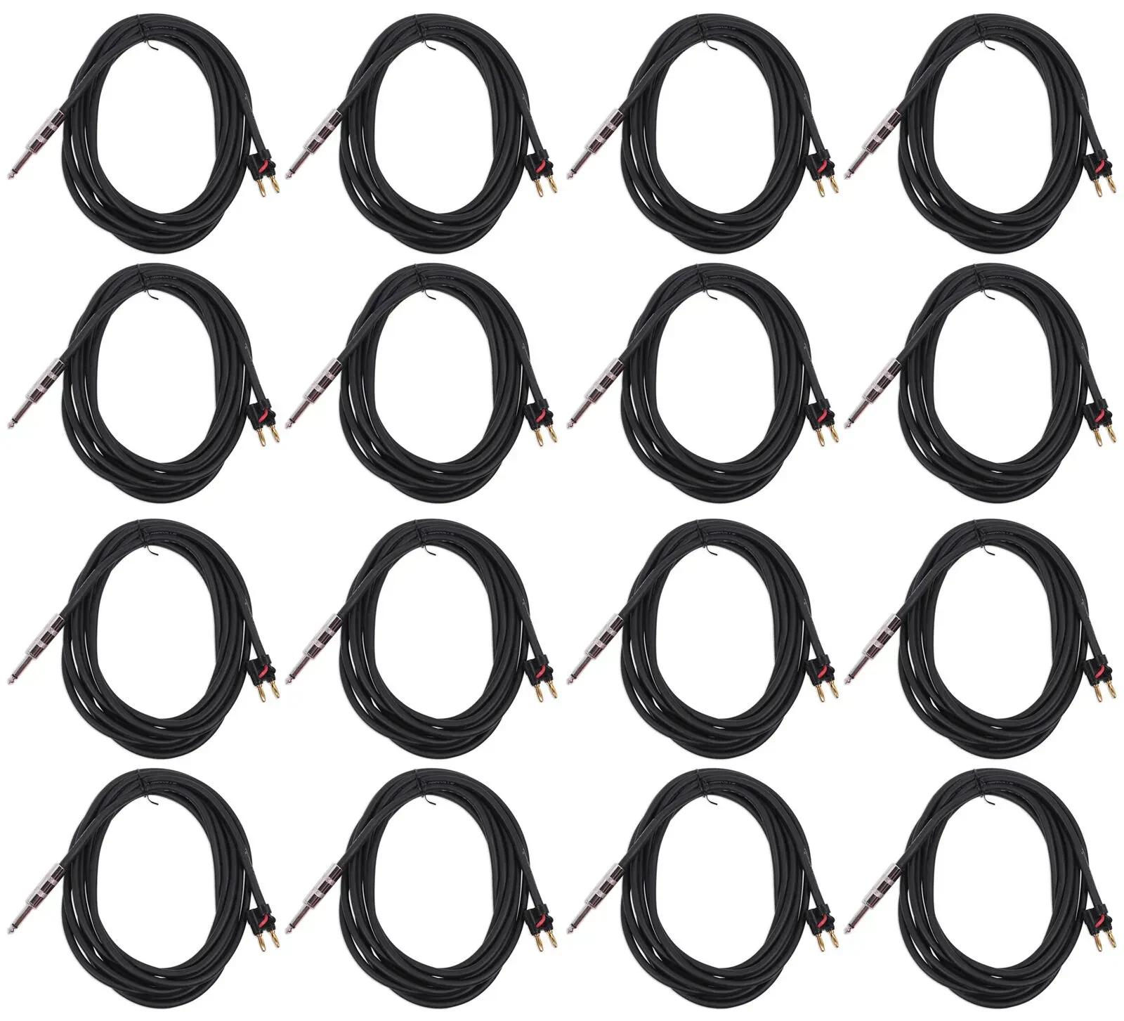 Коммутационный кабель Rockville RCXBN15 Black 4.5 м (16 штук)