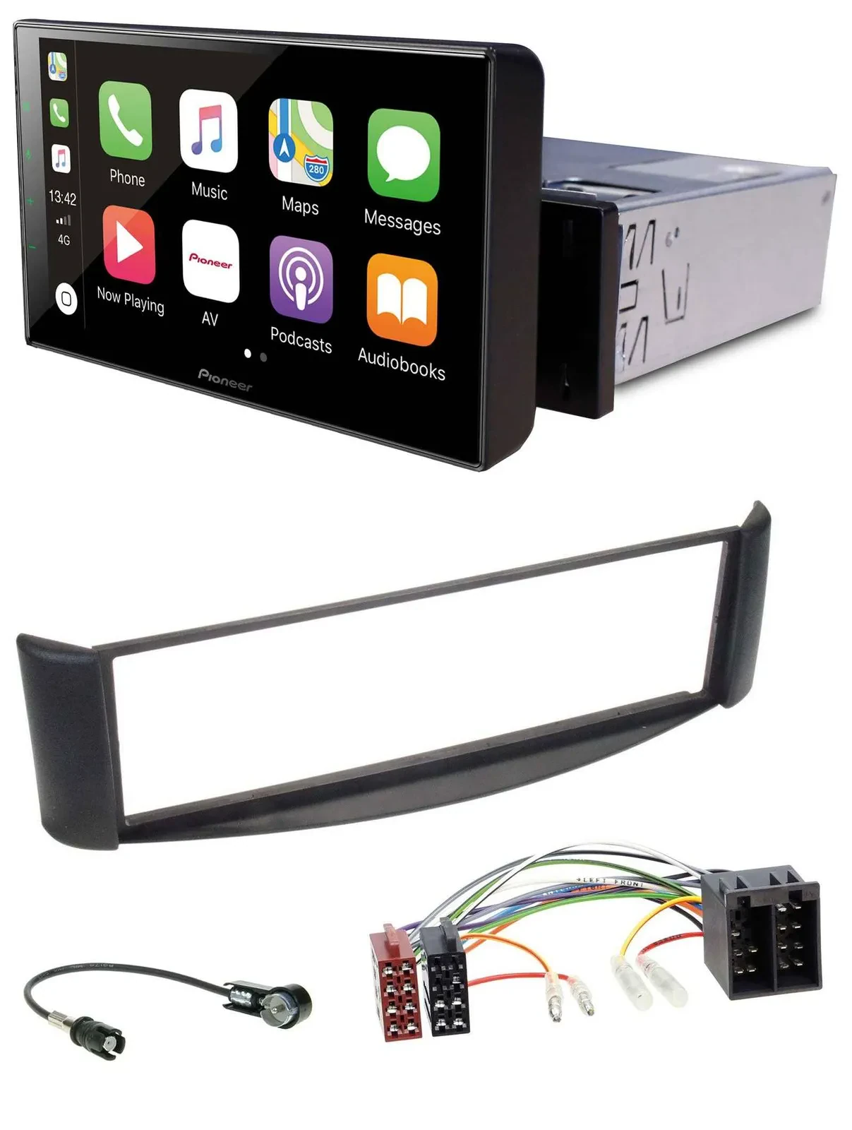 Pioneer Bluetooth MP3 DAB USB Autoradio für Smart ForTwo (1998-2007)