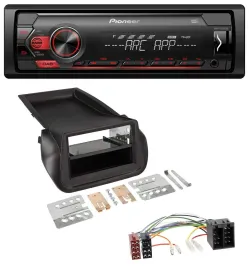 Pioneer DAB 1DIN MP3 AUX USB Autoradio für FIAT Fiorino (ab 2008)