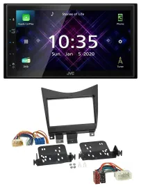 JVC DAB 2DIN MP3 Bluetooth USB Autoradio für Honda Accord 02-08 schwarz