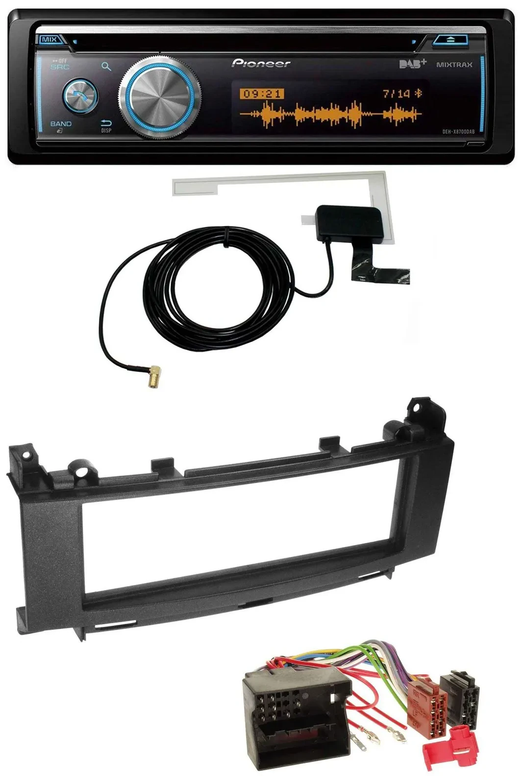 Автомагнитола для Mercedes A-Class W169, B-Class W Pioneer Bluetooth, DAB, MP3, USB, CD