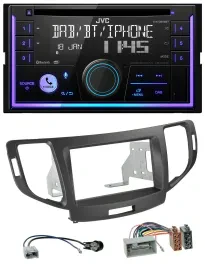 JVC MP3 USB 2DIN DAB Bluetooth CD Autoradio für Honda Accord ab 11 anthrazit
