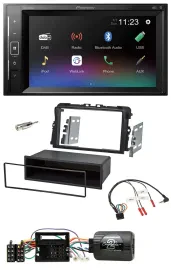 Pioneer DAB Lenkrad 2DIN Bluetooth USB Autoradio für Opel Vivaro 2011-2015