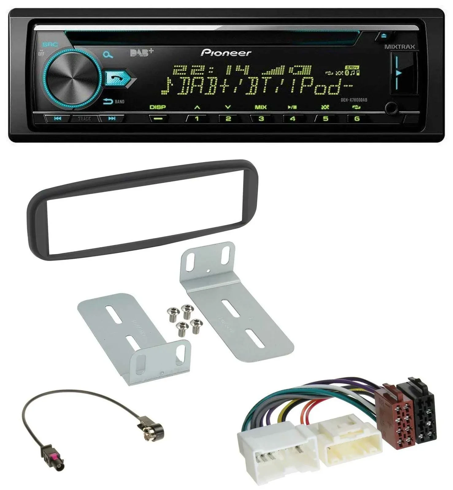 Автомагнитола для Renault Clio (2012–2017) Pioneer DAB, CD, USB, Bluetooth