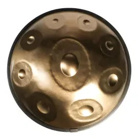 Fame Handpan D Minor Handgefertigt Steel Drum 9 Töne 22" 440 Hz Rucksacktasche