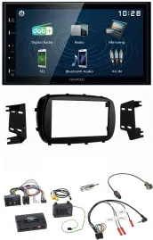 Kenwood 2DIN Bluetooth Lenkrad USB DAB Autoradio für Fiat 500X ab 2014