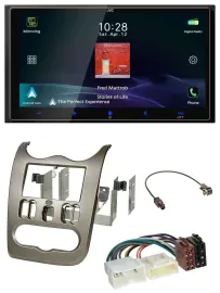 JVC USB Bluetooth 2DIN DAB MP3 Autoradio für Dacia Logan Sandero Duster ab 11 du