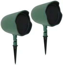 Pair JBL GSF6-GN 6.5" Landscape Ground Stake / Wall Mount 70v Commercial Speaker