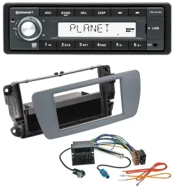 Continental USB MP3 AUX 1DIN Autoradio für Seat Ibiza (ab 08) conemaragrau