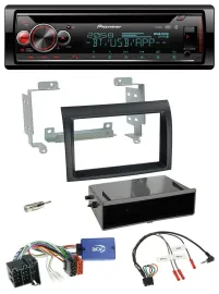 Автомагнитола Pioneer DAB, CD, Bluetooth, USB для Fiat Ducato 2008–2011, черный
