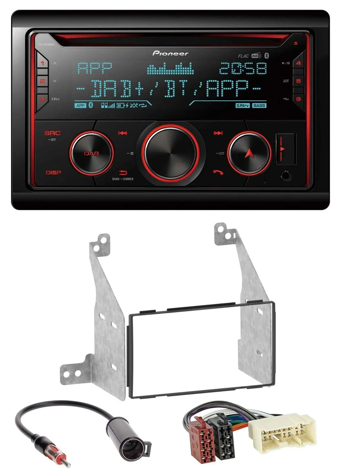 Pioneer 2DIN DAB MP3 Bluetooth USB CD Autoradio für Nissan Pathfinder 04-07