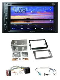Автомагнитола Pioneer 2 DIN, Bluetooth, USB, DVD, DAB, MP3 для Alfa Romeo Mito (2008-)