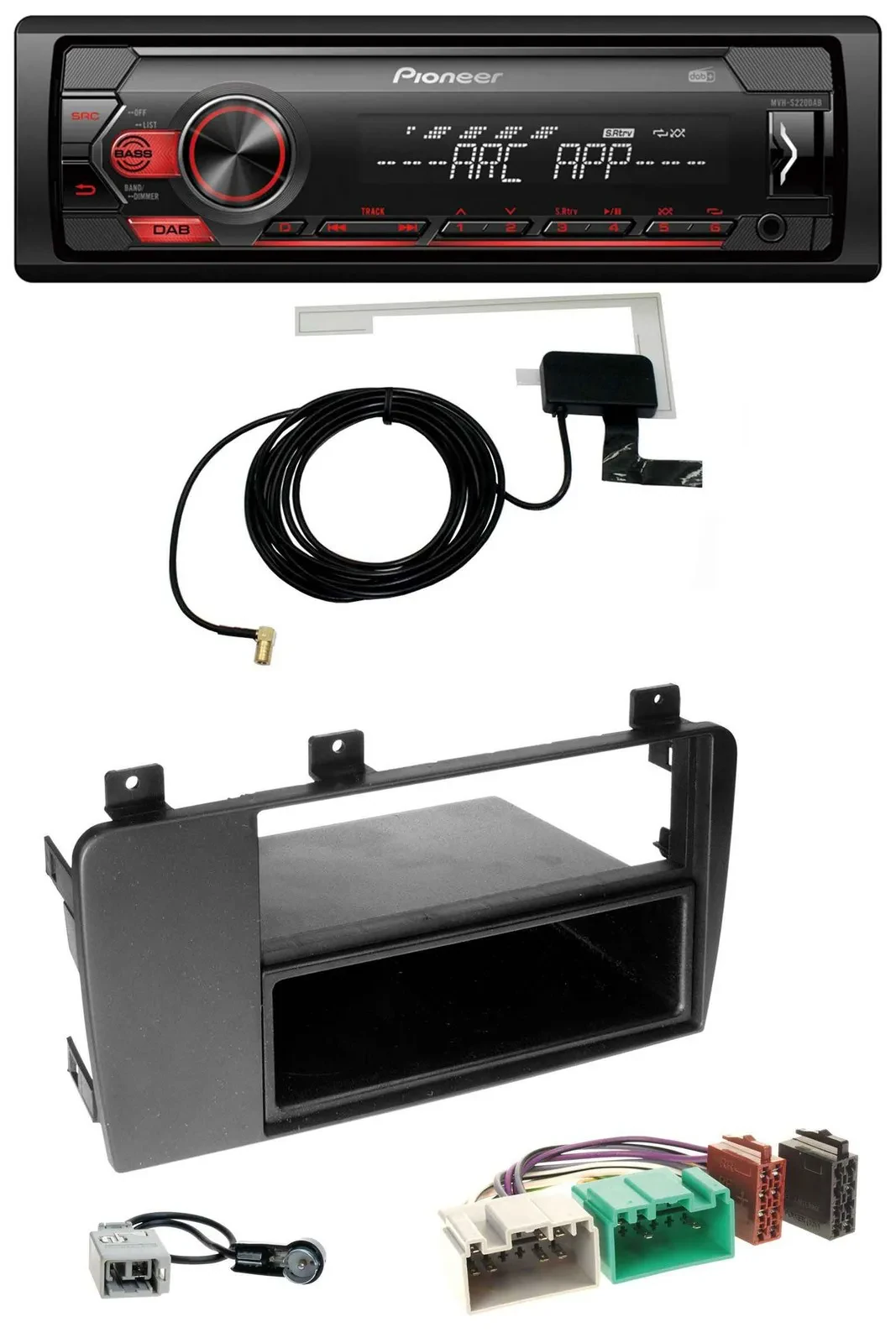 Pioneer 1DIN USB DAB MP3 AUX Autoradio für Volvo S60, V70, XC70 (04-09)