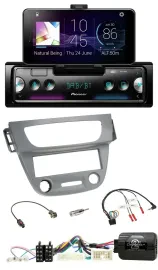 Автомагнитола для Renault Megane 3 2012–2014 Pioneer USB, Bluetooth, DAB, поддержка управления на руле, серый
