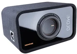 Memphis MJME8S1V2 Loaded 8" Vented Subwoofer Enclosure