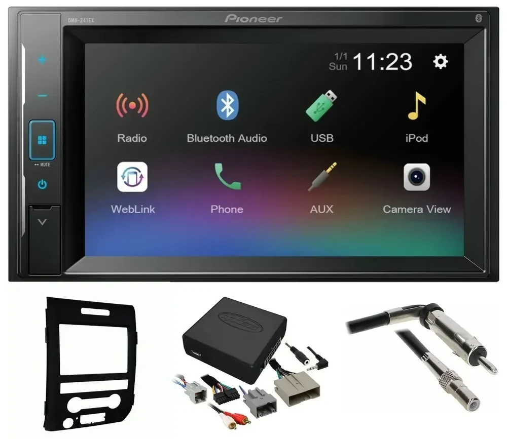 Автомагнитола для Ford F-150 2009–2014 Pioneer 241ex Double DIN, Bluetooth