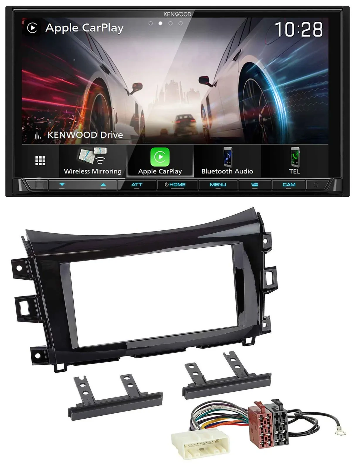 Kenwood MP3 2DIN USB DAB Bluetooth Autoradio für Nissan Navara (ab 16)