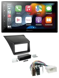 Pioneer DAB Bluetooth 2DIN USB MP3 Autoradio für Mitsubishi L200 2006-2015