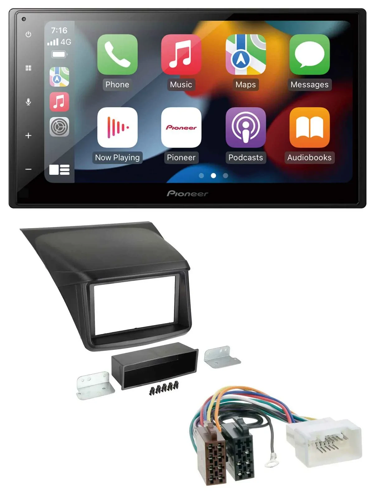 Pioneer DAB Bluetooth 2DIN USB MP3 Autoradio für Mitsubishi L200 2006-2015