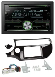 Pioneer Bluetooth MP3 DAB 2DIN USB CD Autoradio für Kia Rio UB ab 15 piano-schwa