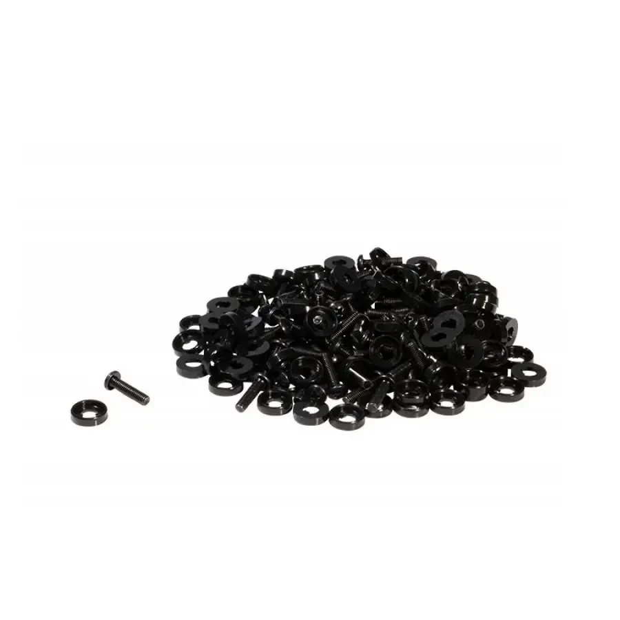 Винты для рэка ONSTAGE WSR7100 M6, длина 19 мм, чёрные, с пластиковыми шайбами (набор, 100 винтов + 100 шайб)